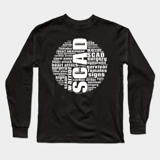 SCAD Heart Attack Words Long Sleeve T-Shirt